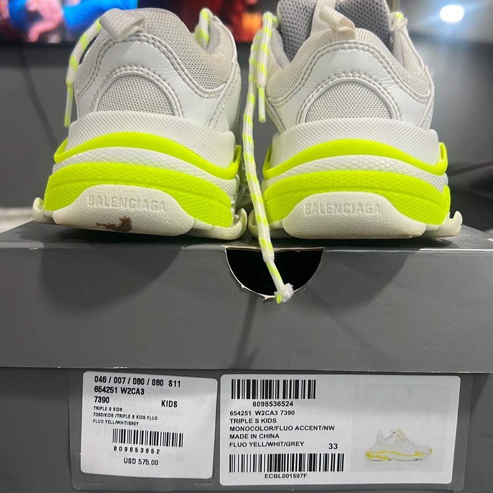 Neon Yellow Balenciaga TripleS